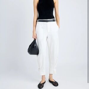 Proenza Schouler Kay Pant in Off White Cotton Twill pants size 0